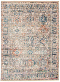 Carpette Bolivar Yalameh bleu-gris - 6 pi 7 pox 8 pi 6 po