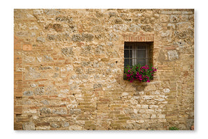  Italian Window 28 po x 42 po : Cadre d'art mural et panneau de tissu