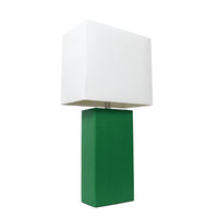 Lampe de table moderne Elegant Designs en cuir