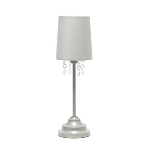 Lampe de table Simple Designs avec perles suspendues en acrylique