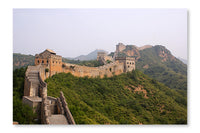 The Great Wall, China 16 po x 24 po : Oeuvre d’art murale en panneau de tissu sans cadre