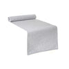 Chemin de table gris clair en chambray côtelé - ensemble de 2