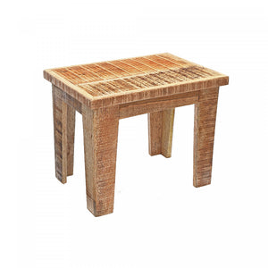 Repose-pied de type banc en manguier