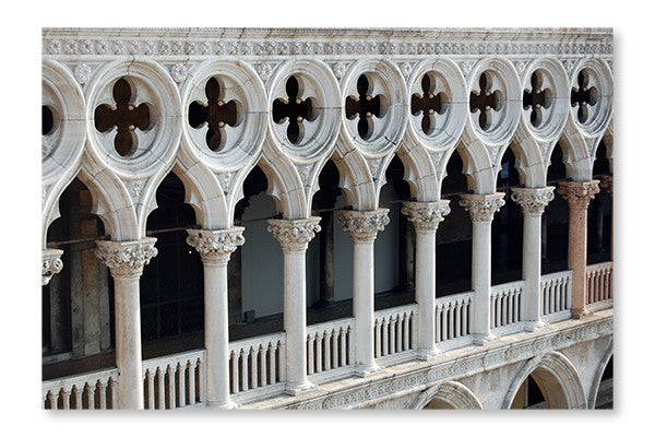 Doge's Palace Detail, Venice 24x36 Wall Art Fabric Panel Without Frame
