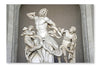Laocoon and His Sons Statue in Vatican Museum 28 po x 42 po : Oeuvre d’art murale en panneau de tissu sans cadre