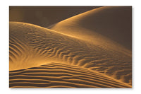 Sand Dunes in Evening Sun 16 po x 24 po : Oeuvre d’art murale en panneau de tissu sans cadre