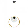 Luminaire suspendu Lugano à 1 ampoule avec corde