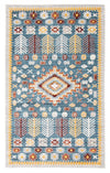 Carpette Gypsy bleue lavable à la machine - 6 pi 0 po x 9 pi 0 po