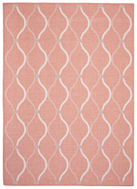 Carpette Neisha Abstract corail 6 pi 7 po x 9 pi 6 po