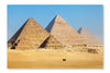  View Of The Pyramids Near Cairo 28 po x 42 po : Cadre d'art mural et panneau de tissu