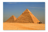 Great Pyramids 16 po x 24 po : Oeuvre d’art murale en panneau de tissu sans cadre