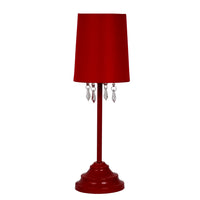 Lampe de table Simple Designs avec perles suspendues en acrylique