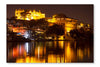  City Palace And Pichola Lake At Night, Udaipur 16 po x 24 po : Cadre d'art mural et panneau de tissu