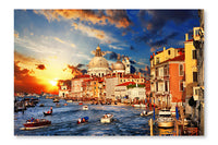 Amazing Venice On Sunset 28 po x 42 po : Cadre d'art mural et panneau de tissu