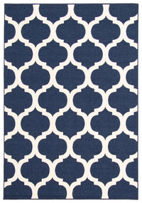 Carpette Sophie ivoirebleu marine - 4 pi 7 po x 6 pi 7 po