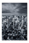 New York Cityscape 28 po x 42 po : Oeuvre d’art murale en panneau de tissu sans cadre