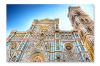 Duomo Cathedral in Florence Italy 16 po x 24 po : Oeuvre d’art murale en panneau de tissu sans cadre
