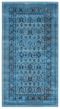 Carpette Awena bleue 2 pi 8 po x 4 pi 11 po