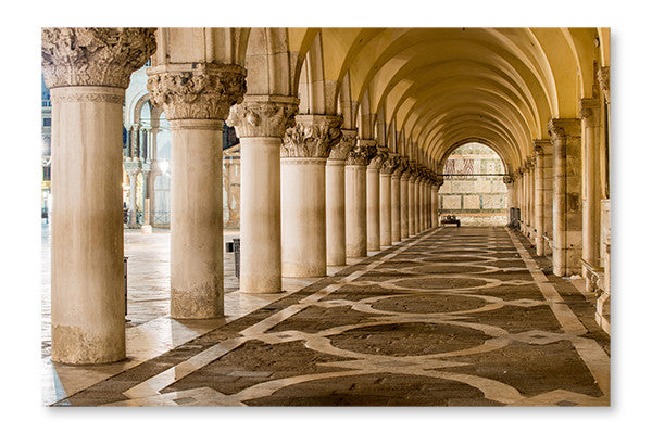 Arches in Piazza San Marco, Venezia 28x42 Wall Art Fabric Panel Without Frame
