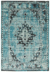 Carpette Chenta turquoise 5 pi 3 po x 7 pi 7 po