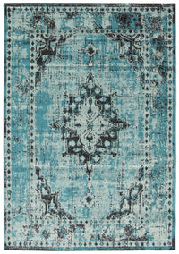 Carpette Chenta turquoise 5 pi 3 po x 7 pi 7 po