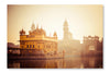 Sikh Gurdwara Golden Temple 16 po x 24 po : Oeuvre d’art murale en panneau de tissu sans cadre