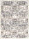Carpette Electra argent-couleur pétrole - 3 pi 11 pox 5 pi 7 po