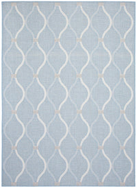 Carpette Neisha Abstract bleu clair 6 pi 7 po x 9 pi 6 po