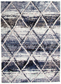Carpette Makondo Abstract bleu - 3 pi 11 pox 5 pi 11 po
