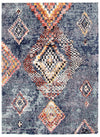 Carpette Makondo Mosaique bleu - 3 pi 11 pox 5 pi 11 po