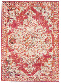 Carpette Raina Vintage rose-rouge - 3 pi 11 pox 6 pi 0 po