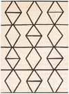 Carpette Anandi ivoire-brune - 5 pi 3 pox 7 pi 3 po