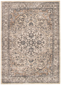 Carpette Octavian Tabriz beige-ivoire - 3 pi 11 pox 5 pi 11 po