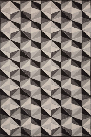 Carpette Rich Pyramid grise 8 x 11
