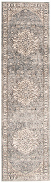 Carpette Octavian Tabriz bleu-ivoire - 2 pi 7 pox 8 pi 2 po