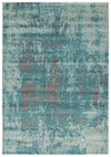 Carpette Mariam turquoise 4 pi 7 po x 6 pi 7 po