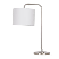 Lampe de table Hook de 22 po en acier brossé