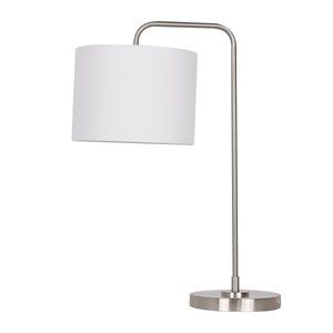 Lampe de table Hook de 22 po en acier brossé