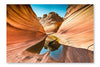  Water Inside Arizona Wave 24 po x 36 po : Cadre d'art mural et panneau de tissu