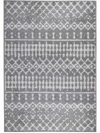 Carpette Lavan grise à motifs marocains 3 x 5