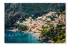  Amazing Amalfi Coast 24 po x 36 po : Cadre d'art mural et panneau de tissu