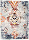 Carpette Makondo Mosaique bleu - 6 pi 7 pox 9 pi 6 po