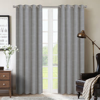 Rideau coupe-lumière oeillets Berks 54 po x 95 po (paire) gris