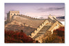 Great Wall in The Clouds 28 po x 42 po : Oeuvre d’art murale en panneau de tissu sans cadre