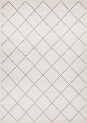 Carpette Lav Basics blanche 5 x 8