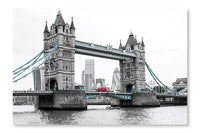 London Tower Bridge 24 po x 36 po : Oeuvre d’art murale en panneau de tissu sans cadre