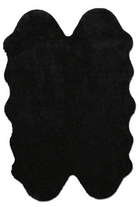 Carpette Farley moelleuse noire - 4 pix 6 pi