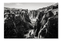  Canyon 24 po x 36 po : Cadre d'art mural et panneau de tissu
