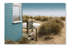  Beach Holiday 16 po x 24 po : Cadre d'art mural et panneau de tissu