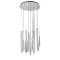  Lustre Galiano aluminium satiné à 15 ampoules 